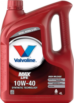 Olej silnikowy Valvoline Max Life 10W40 4 l (8710941009049)