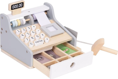 Drewniany zestaw do zabawy EcoToys Kasa fiskalna HM328241 (5905817007257)