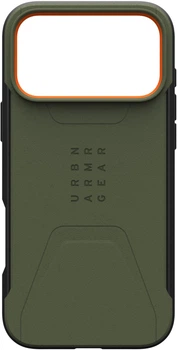 Чехол для смартфона UAG Civilian MagSafe для Apple iPhone 17 Pro Max Olive/Orange (114546117297)