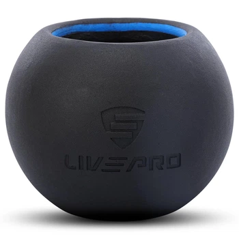Гиря колокол чугунная окрашенная тренировочная для фитнеса Ball Bell LivePro 8047 вес 16кг