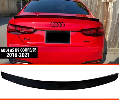 Спойлер DPT V-2 для Audi A5 (2016-2021, Coupe/SD), черный глянец, аэродинамический спойлер для Audi A5