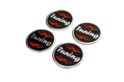 Набор наклеек для колпачков Tuning V1, 60 мм (4 шт)