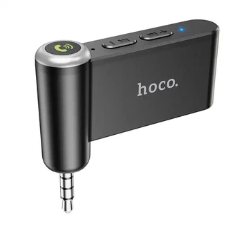 Bluetooth-ресивер HOCO E58 Magic music car AUX BT receiver Black (6931474748768)