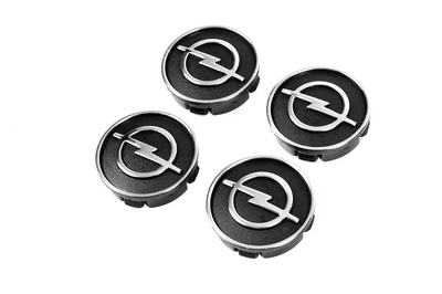 Черные колпачки для дисков O9555TUR-BL (59мм x 55мм, 4 шт) для тюнинга Opel