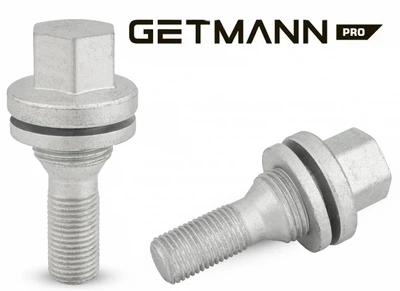Болты колесные M12x1,25x28; Прессшайба, Хром, ключ 17, Getmann bk627 - шт. (Peugeot, Citroen - под оригинальные диски)
