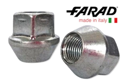 Гайки колісні M14x1, 5x25; Цинк, Конус, ключ 21 (відкриті) Farad gk109 - шт. (для Tesla, цілісна)