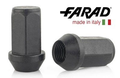 Гайки колісні M14x1, 5x41; Чорний мат, Конус, ключ 19 (закриті), Farad gk107 - шт.