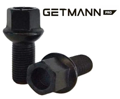 Болты колесные M14x1,5x27; Сфера, Черный мат, ключ 17, Getmann bk621 - шт.