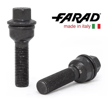 Болты колесные M14x1,5x45; Сфера, Черный мат, ключ 17, Farad bk250 - шт.