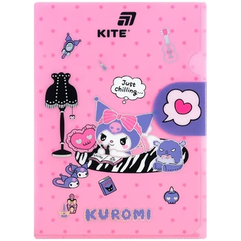 Папка-куточок з клапаном Kite Kuromi A4 HK25-248-2