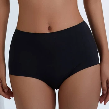 Женские трусы бесшовные высокой посадки Lanny Mode 5003в 2XL черный