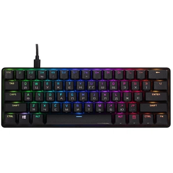 Клавіатура HyperX Alloy Origins 60 Red RGB Black (4P5N4AA)