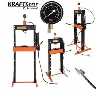 Гідравлічний прес 20 тонн Kraft&Dele KD5875 з ковзаючим поршнем, 9 рівнів 0–1020 мм, 185 мм хід для майстерні сервісних центрів
