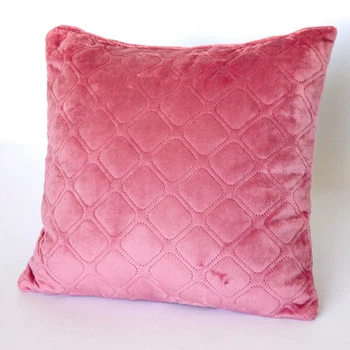 Подушка декоративная 40×40 VELOUR ТЕП розовая Mesa Rose, велюр, мягкая, антиаллергенная (3-00437_22395)