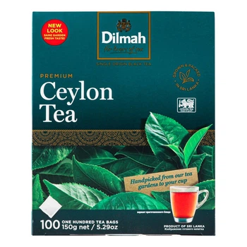 Чай Dilmah Premium Ceylon 100 шт