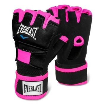 Гелеві бинти рукавички для боксу з вентиляцією Everlast чорні рожеві