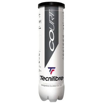 Тенісні м'ячі для всіх типів кортів, 4 штуки, Tecnifibre Court