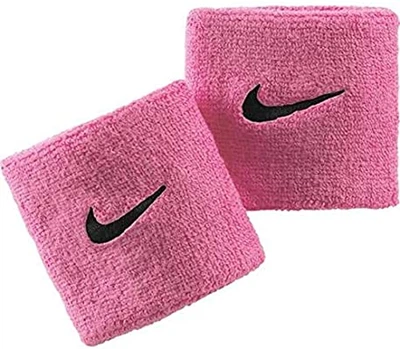 Напульсники Nike SWOOSH WRISTBANDS 2 PK розовые унисекс для спорта поглощают влагу и защищают запястья