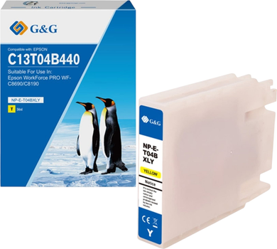 Tusz G&G do Epson C13T04B440 Yellow (NP-E-T04BXLY-A)