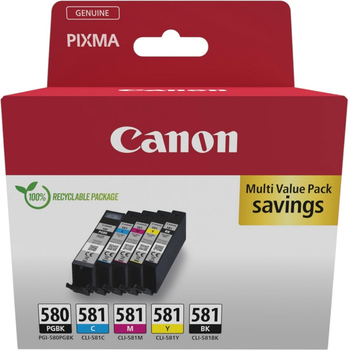 Картридж Canon PGI-580 PGBK/CLI-581 CMYK 11.2 мл + 5.6 мл (2078C008)