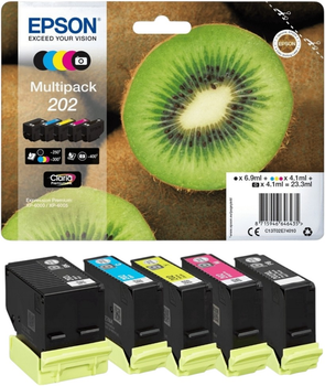 Картридж Epson 202 Multipack CMYK+PGBK 6.9 мл + 4.1 мл (C13T02E74010)
