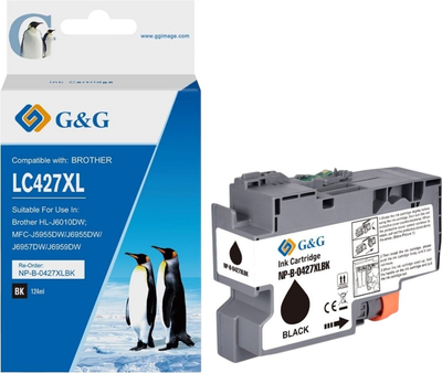 Картридж G&G для Brother LC-427XLBK Black (NP-B-0427XLBK)