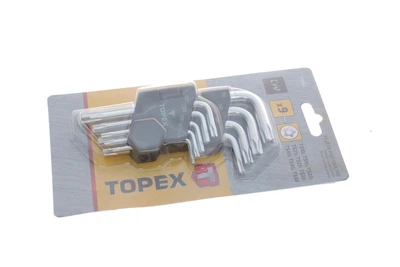 Набір ключів Г-под. Torx з отвором T10-T50 Pentalobe - 35D950 TOPEX