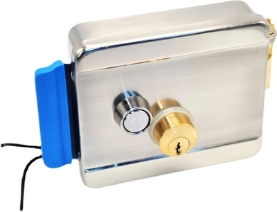 Электромеханический замок Voltronic YLK-1073DL, 12V, одна сердцевина, стальной корпус, "левый" (148х107х60 мм)