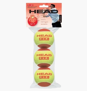 Мяч для большого тенниса Head Tip Red 3B Yellow/Orange 00000006484 MISC