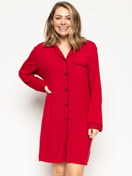 Халат женский средней длины Cyberjammies Windsor 9450 3XL красный