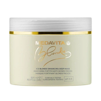 Питательная маска для защиты и усиления холодных оттенков блонда Medavita Blondie Ice Blonde Enhancing Deep Mask