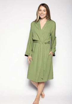 Халат женский средней длины Cyberjammies Natalie 4808 XL хаки