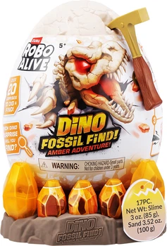 Interaktywny zestaw-niespodzianka Robo Alive Bursztynowe wykopaliska dinozaura w zestawie (71153)