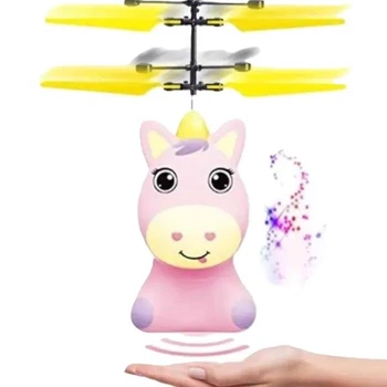 Интерактивная игрушка летающий Единорог Розовый