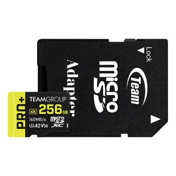 Карта пам'яті Team 256GB microSDXC class 10 UHS-I U3 V30 A1 Pro+ (TPPMSDX256GIA2V3003)