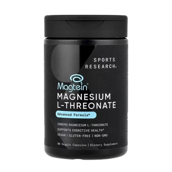 Sports Research, Magtein®, L-треонат магнію, 90 рослинних капсул (666 мг у капсулі)