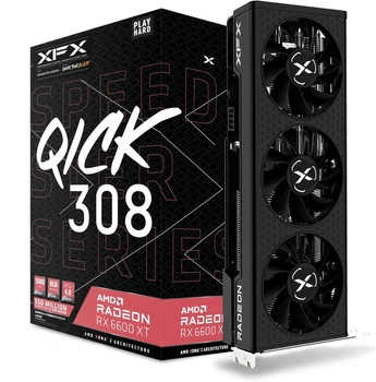 Відеокарта XFX Radeon RX 6600 XT Speedster QICK 308 8GB GDDR6 (RX-66XT8LBDQ) Б/в