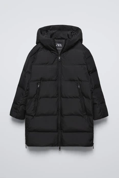 Зимняя куртка для мальчика Zara 164 размер черная 3121751800
