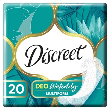 Ежедневные гигиенические прокладки Discreet Deo Water Lily 20 шт (8700216152846)