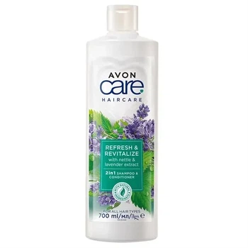 Шампунь-кондиціонер Avon Hair Care "Природна свіжість" з екстрактом кропиви та лаванди 700 мл