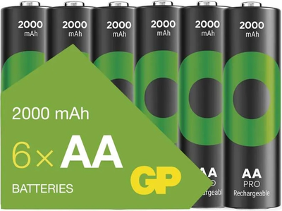 Akumulator GP ReCyko Pro AA (HR6) 1.2V 2000 mAh 6 szt (4891199222337)