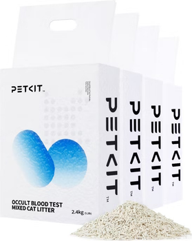 Котячий наповнювач для виявлення крові Petkit Occult Blood Test Mixed 2.4 кг x 4 шт. (6975069303918)