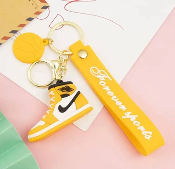 Брелок Кросівок Nike Air Jordan, жовтий