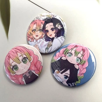 Набір значків "Demon Slayer: Kimetsu no Yaiba" , Міцурі Канроджі та друзі, 3шт