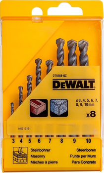 Набір свердел для бетону Dewalt 8 szt DT9288-QZ (4772013164852)