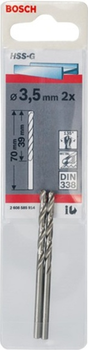 Набір свердел по металу Bosch 3.3 x 65 мм 2 szt 2608585913 (3165140521499)