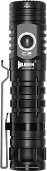Фонарь пауэрбанк Wuben C2, 2000 лм, 358 м, 300 ч, 4800 мА·ч, 7 режимов работы, IP68, водонепроницаемый, ударозащищённый, EDC, power bank Чёрный (6971196511158)