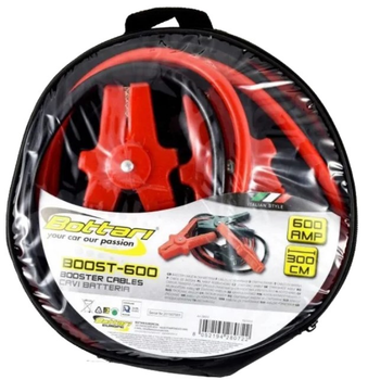 Kable rozruchowe Bottari Boost-600 600A 300 cm (8052194280722)