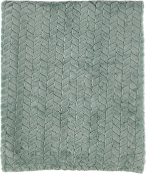 Покривало 4Living Mila флісове зелене 125 x 150 см (6410416304311)