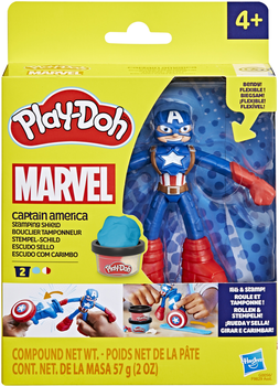 Набір для творчості з масою для ліплення Hasbro Герої Marvel Captain America Stamping Shield (F9829_G0056)